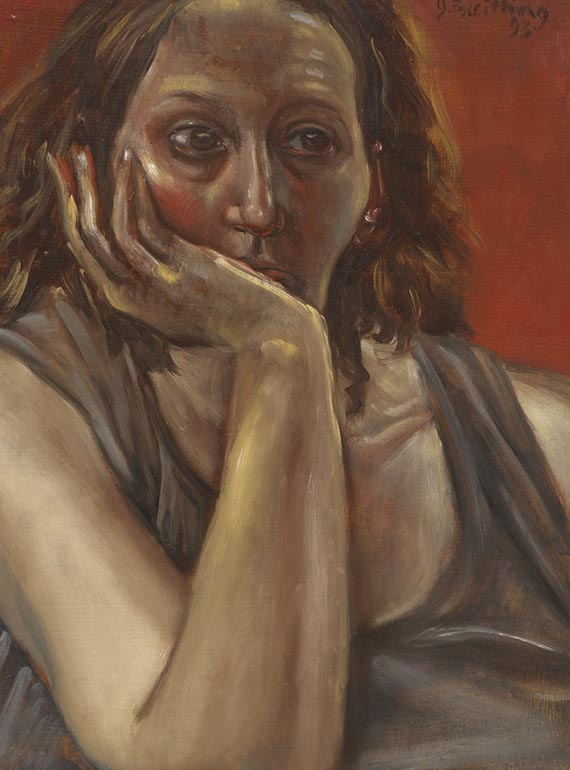 Gisela Breitling - Sitzende mit aufgestützter Hand