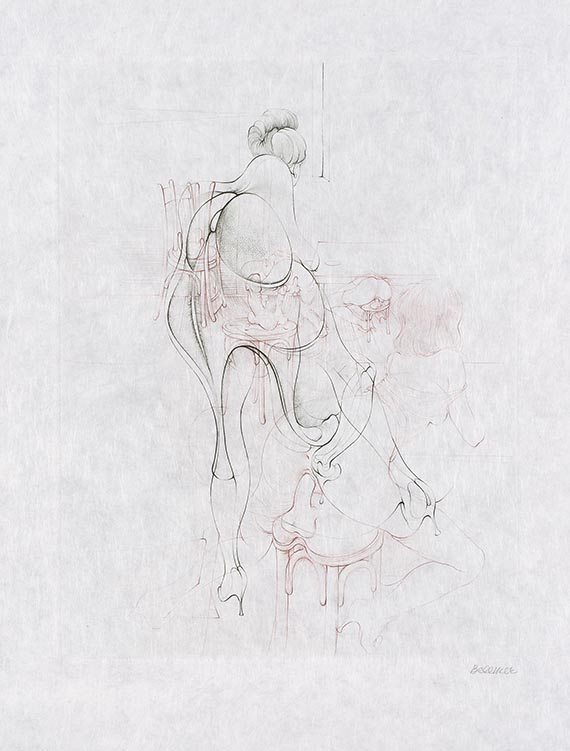 Hans Bellmer - Kleine Abhandlung über Moral (9 Bl. von 10) - 