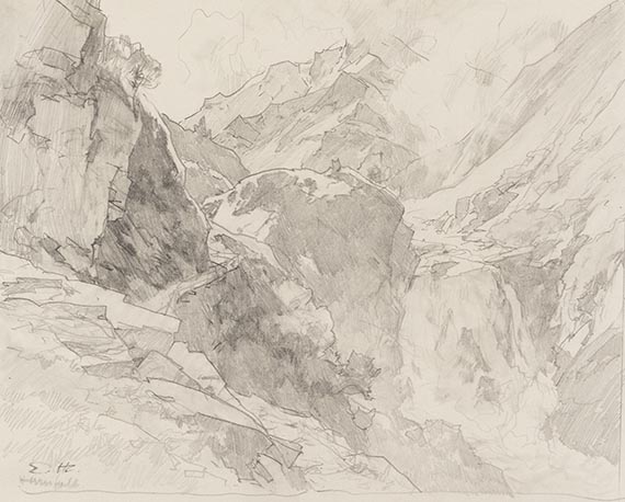 Edward Harrison Compton - Wasserfall - 