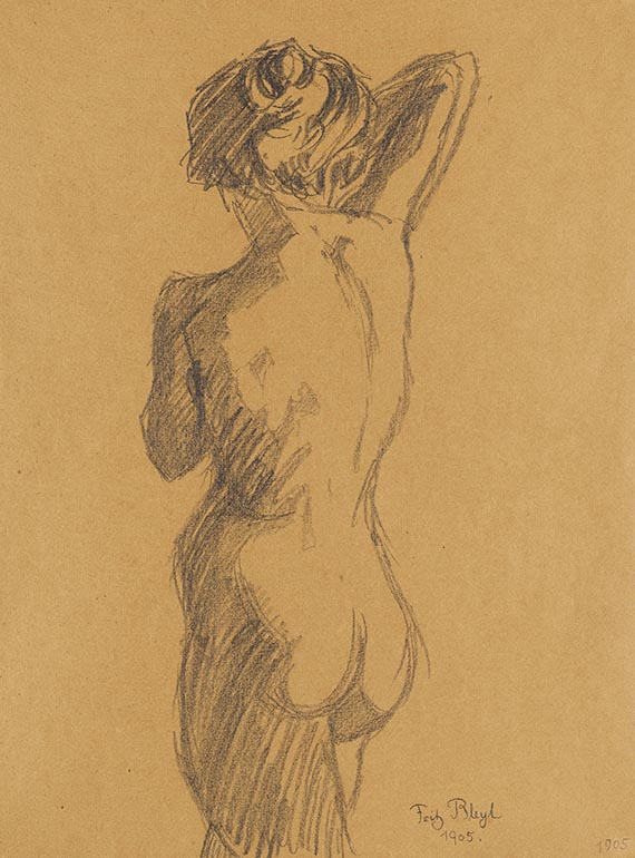 Fritz Bleyl - Rückenakt