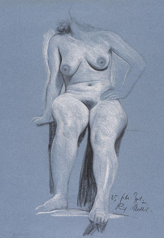 Richard Müller - Sitzender weiblicher Akt