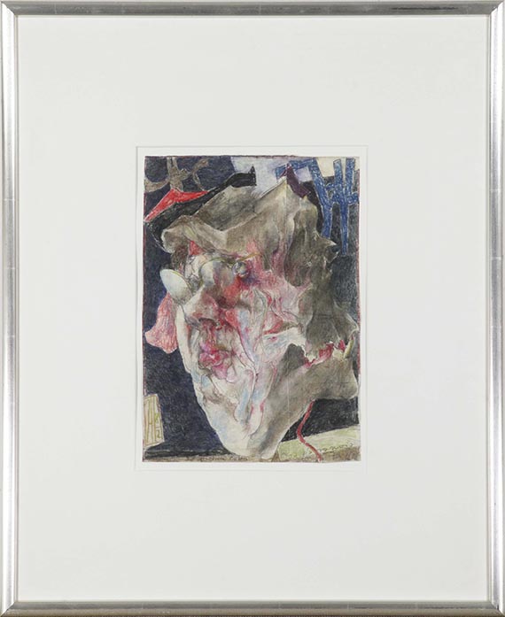 Horst Janssen - Selbst zu Paranoia. Der besudelte Putto - Frame image