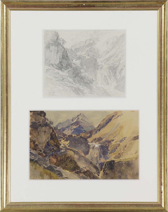 Edward Harrison Compton - Wasserfall - Frame image
