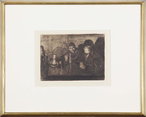 Edvard Munch - Kristiania Boheme I - Frame image