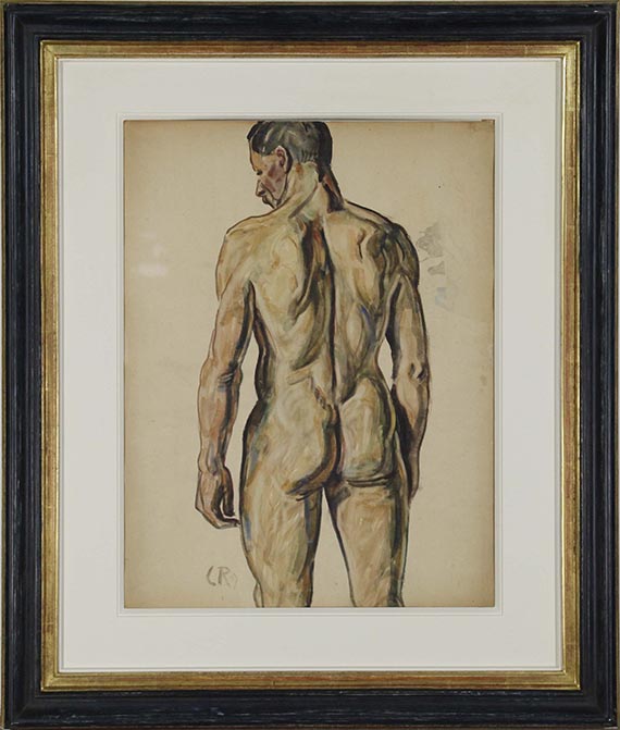 Christian Rohlfs - Männlicher Rückenakt - Frame image