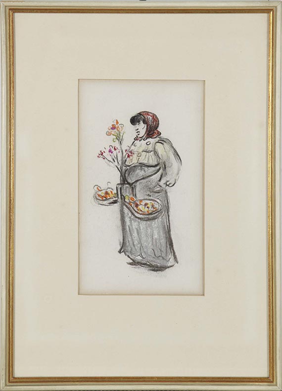 Heinrich Zille - Marketenderin - Frame image