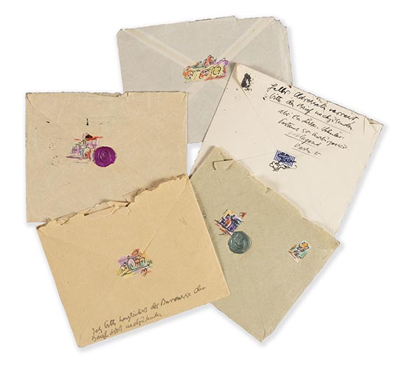 Else Lasker-Schüler - 6 eigh. Brief an Lucy von Goldschmidt-Rothschild - Hebräische Balladen - 