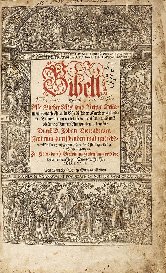 Biblia germanica - Bibell, Das ist Alle Bücher Alts und News Testaments