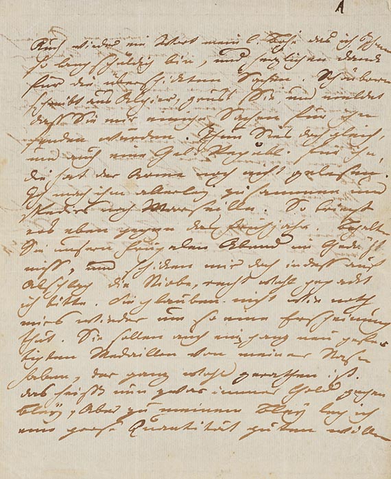 Johann Wolfgang von Goethe - Eigh. Brief an Boie, 1774 - 