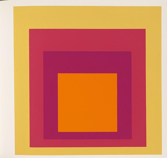 Josef Albers - 2 Austellungskataloge mit Orig.-Siebdrucken. 4 Beigaben