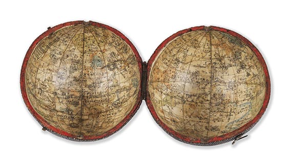  Globus - Newton's New and improved terrestrial globe. Taschenglobus. - 