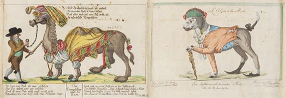 Johann Martin Will - Karikaturenfolge in Rollenform - 