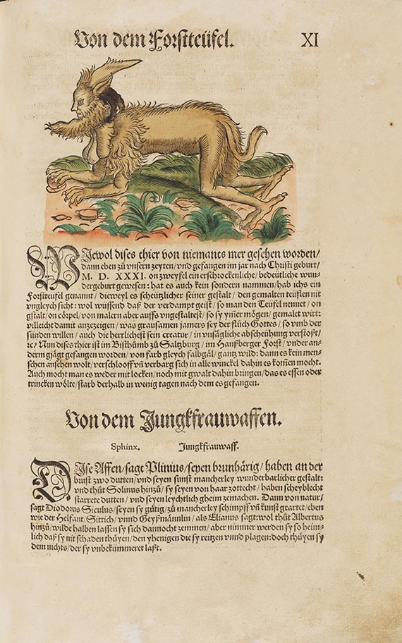 Conrad Gesner - Thierbuch - Vogelbuch - Fischbuch - 