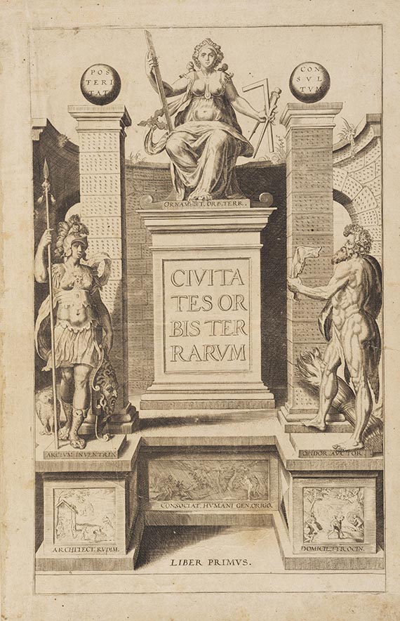 Braun-Hogenberg - Civitates orbis terrarum. 6 Teile in 2 Bänden