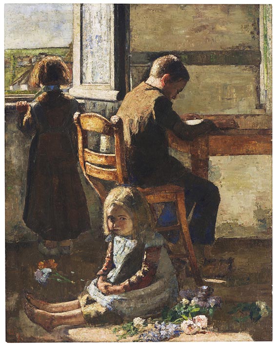 Ury - Die Geschwister, Interieur mit Kindern