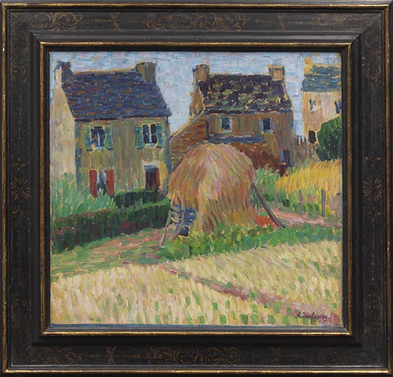 Alexej von Jawlensky - Bretonische Häuser mit Heuhaufen - Frame image