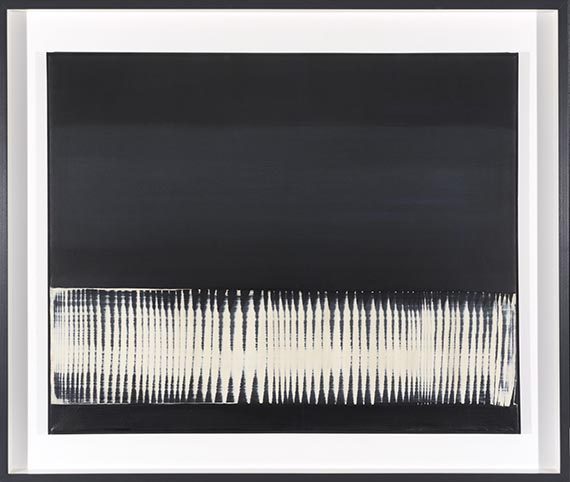 Heinz Mack - Dynamische Struktur Weiß auf Schwarz - Frame image