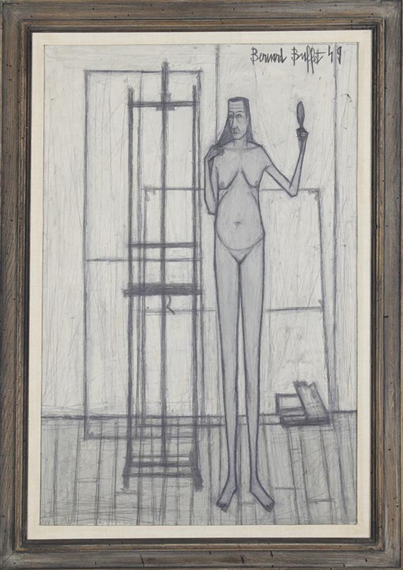 Bernard Buffet - Modèle dans l´atelier - Frame image