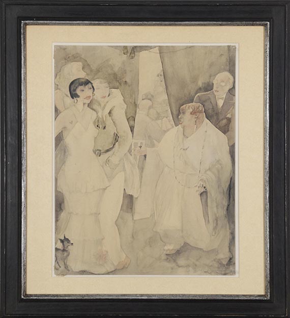 Jeanne Mammen - Ohne Titel (Illustre Gesellschaft) - Frame image