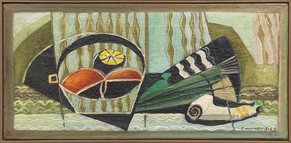 Louis Marcoussis - Nature morte au poisson et coupe de fruits - Frame image