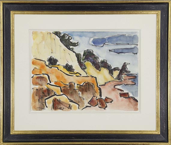 Karl Schmidt-Rottluff - Steilküste (Ostsee) - Frame image