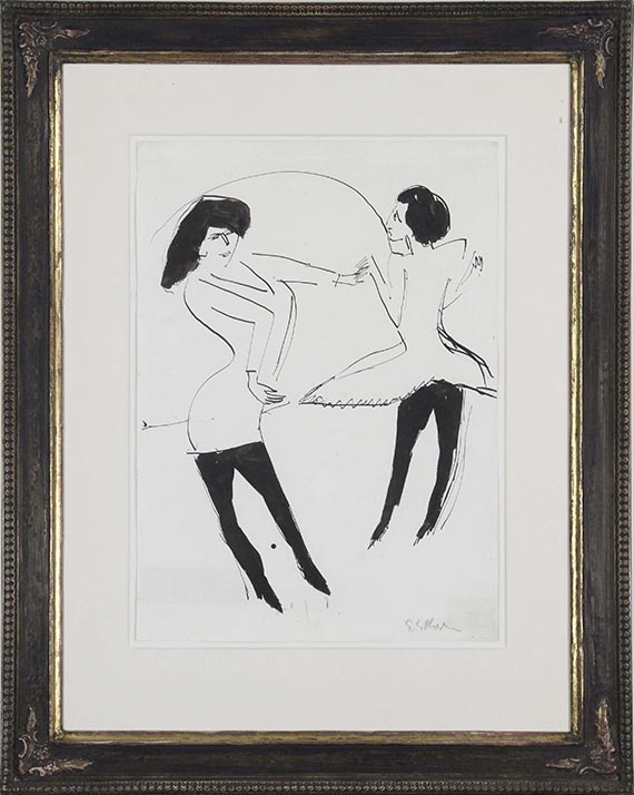 Ernst Ludwig Kirchner - Zwei Tänzerinnen - Frame image