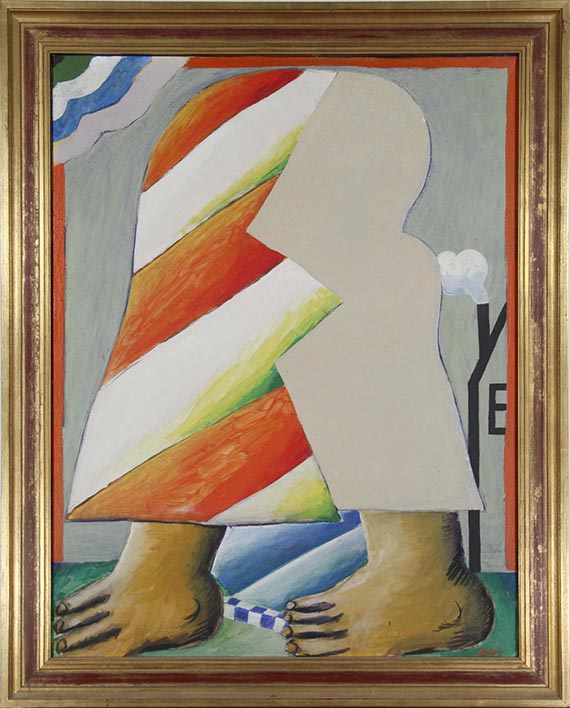 Horst Antes - Erbacher Maskierte Figur - Frame image