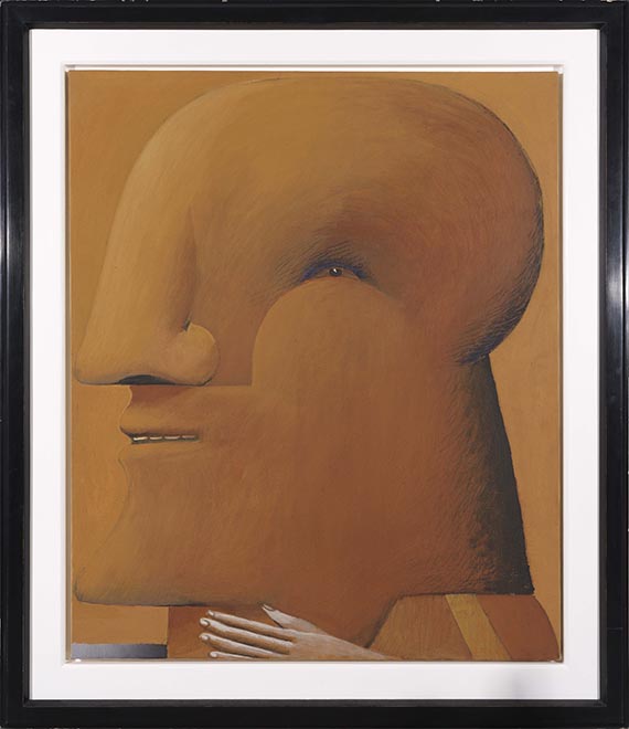 Horst Antes - Kopf ocker ocker - Frame image