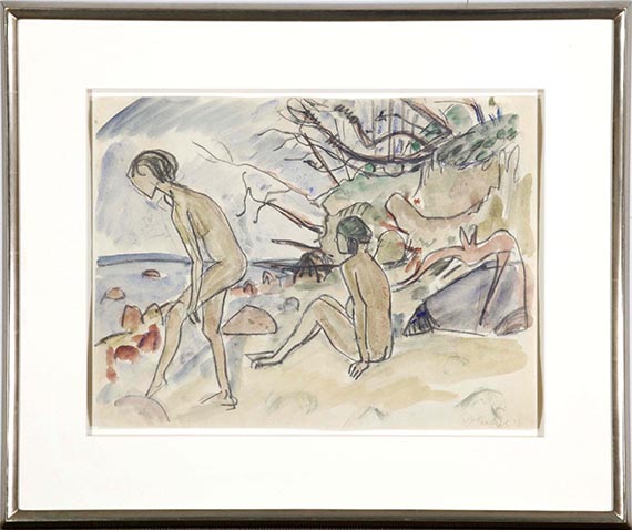 Erich Heckel - Am Strande - Frame image