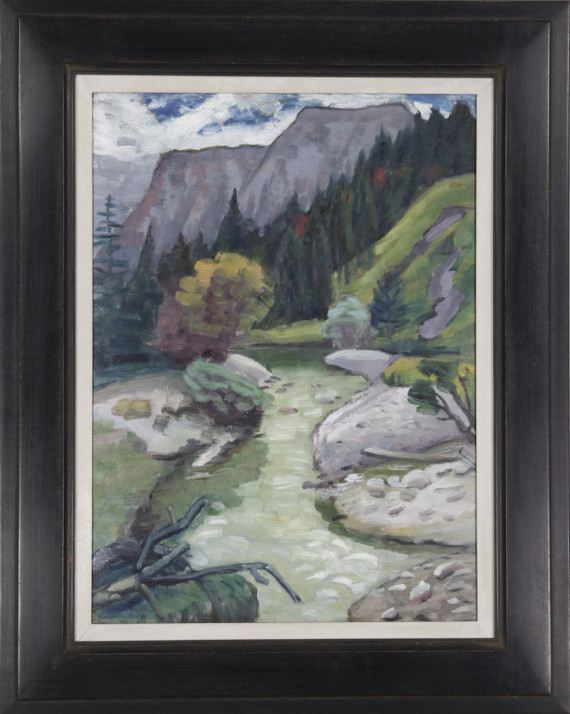 Gabriele Münter - Gebirgsbach - Frame image
