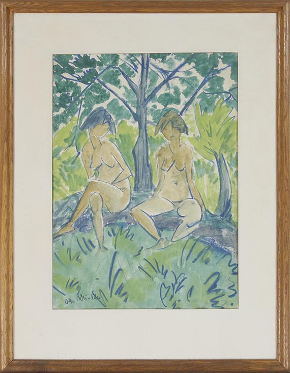 Otto Mueller - Zwei Mädchenakte - Frame image