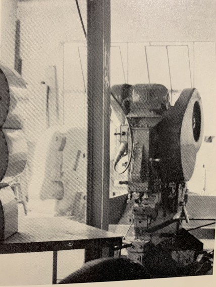 Illustration  for: Horst Antes, &ldquo;Helmkopf&rdquo;, in the artist&rsquo;s studio, photo: unknown. &copy; VG Bild-Kunst, Bonn 2026