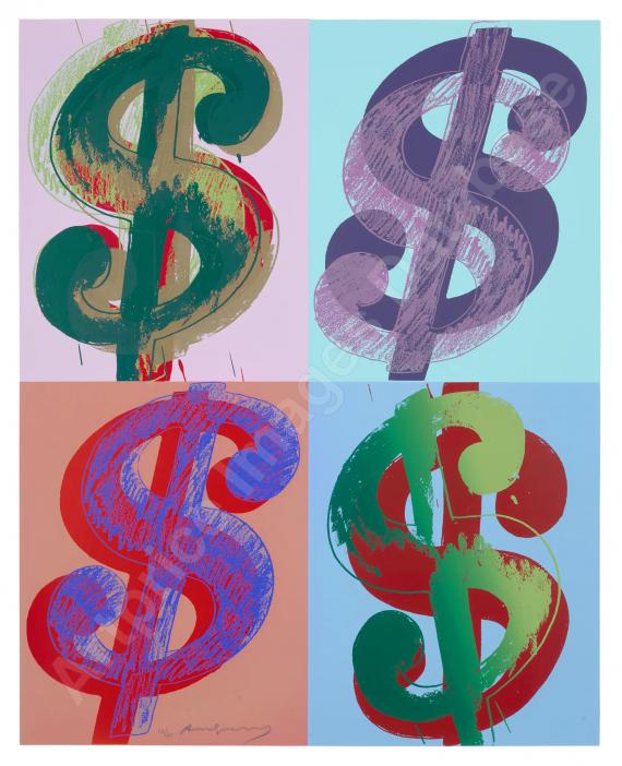 ANDY WARHOL$ (Quadrant) (1982)