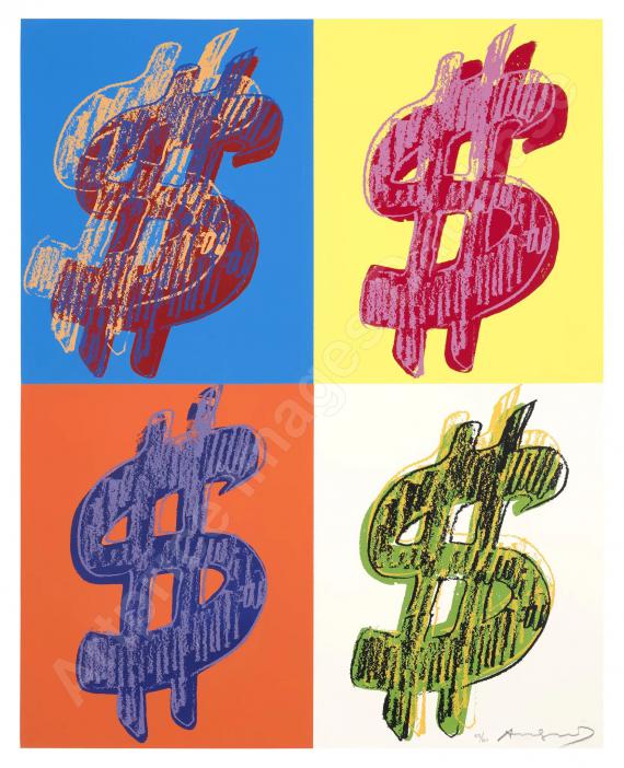ANDY WARHOL$ (Quadrant) (1982)