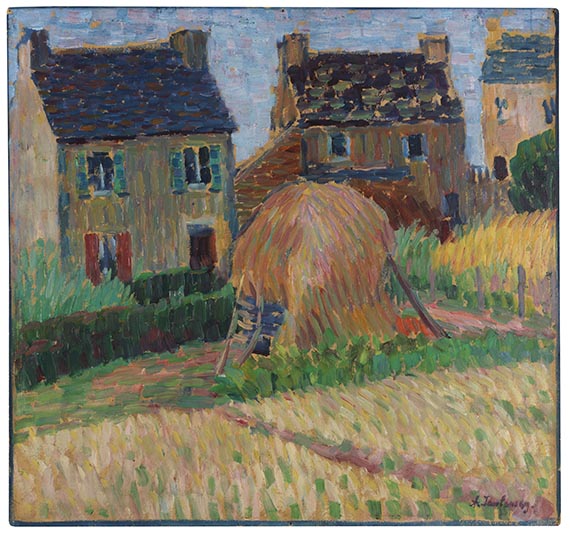 Jawlensky - Bretonische Häuser mit Heuhaufen