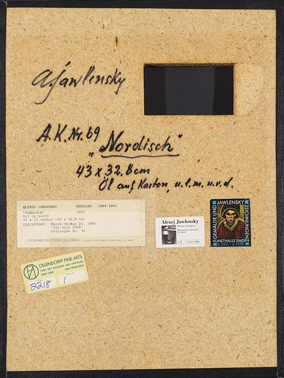 Alexej von Jawlensky - Nordisch (Großer Abstrakter Kopf) - 