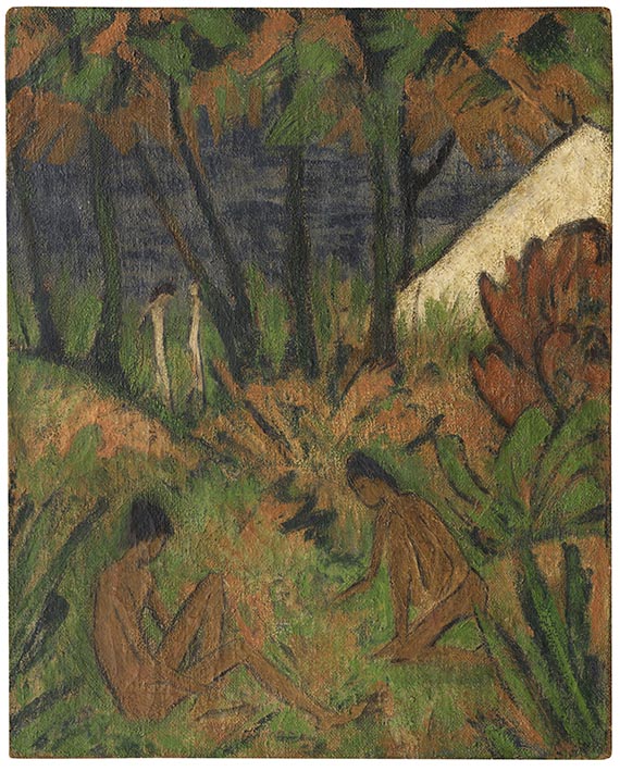 Otto Mueller - Badende am Waldsee