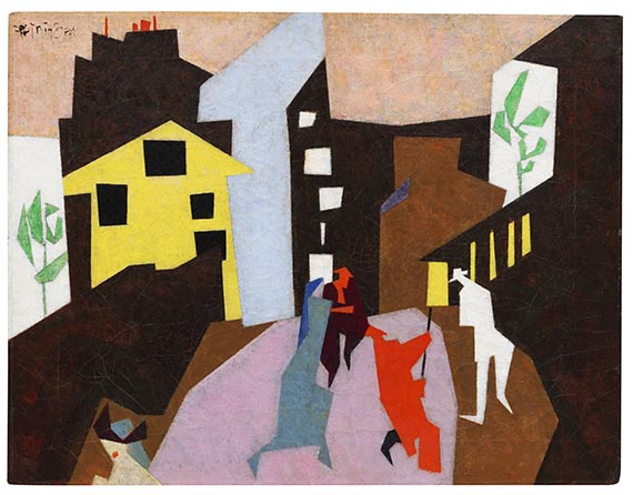 Feininger - The Red Streetsweeper (II)