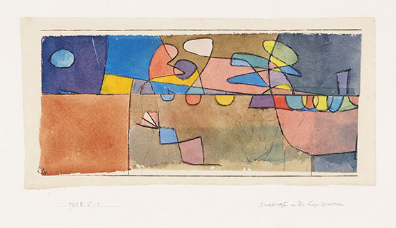 Paul Klee - Buntbewegtes an der Lage gemessen