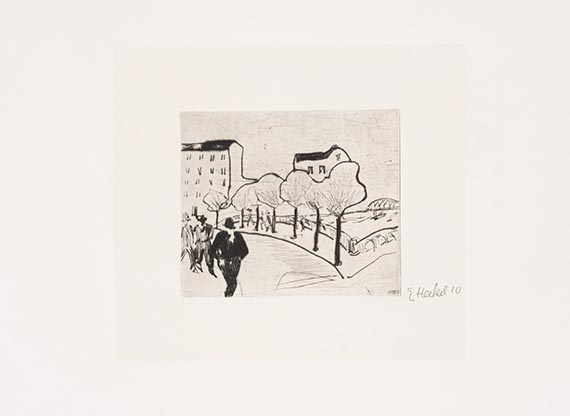 Erich Heckel - 6. Jahresmappe der Künstlergruppe ”Brücke”, gewidmet Erich Heckel - 