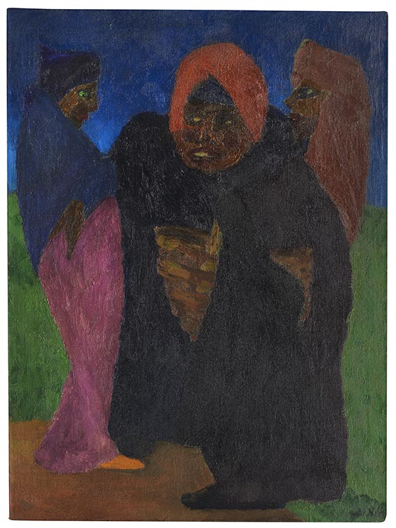 Emil Nolde - Drei Frauen - 