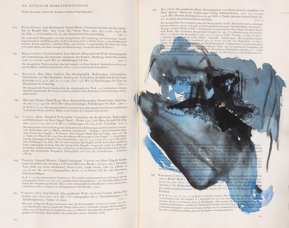 Georg Baselitz - Adler (Künstlerbuch mit 87 Adler-Aquarellen) - 
