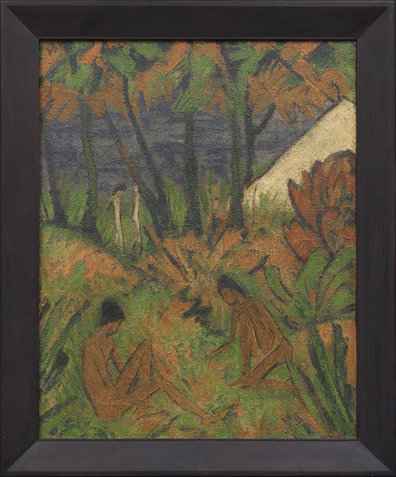 Otto Mueller - Badende am Waldsee - Frame image