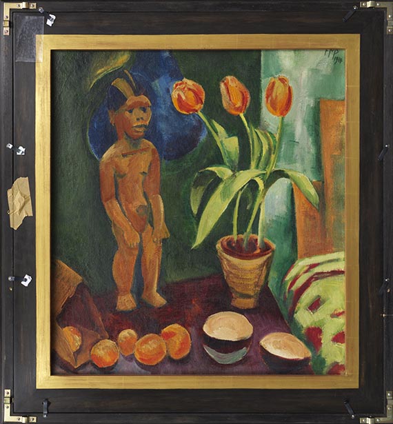 Hermann Max Pechstein - Zwei liegende Mädchen - Frame image