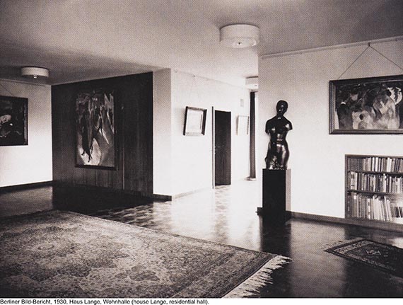 Illustration  for: Berliner Bild-Bericht, 1930, House Lange, residential hall, photo: unknown.