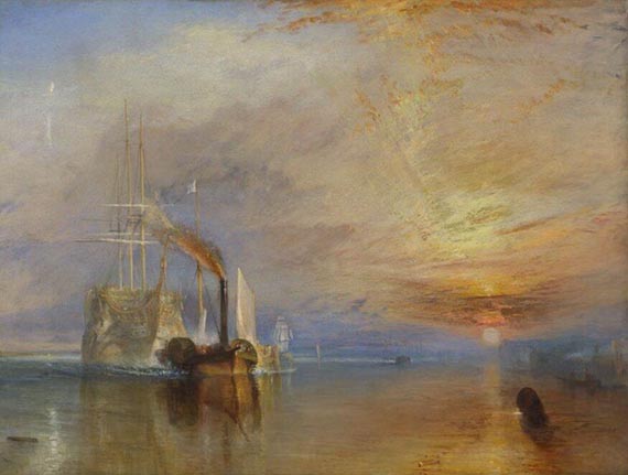 Illustration  for: William Turner, The Fighting Temeraire, 1839, oil on canvas, The National Gallery, London.