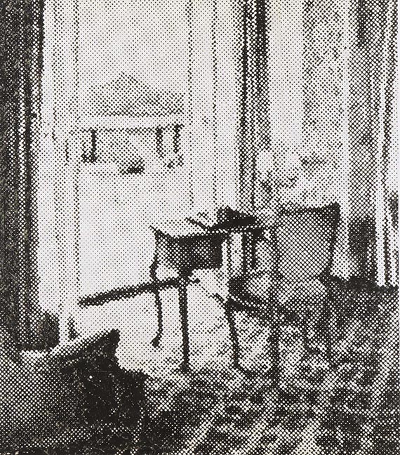 Illustration  for: SSigmar Polke, Interieur (Interior), 1965, paint on linen, Sammlung Frieder Burda, Baden-Baden. &copy; The Estate of Sigmar Polke, Cologne / VG Bild-Kunst, Bonn 2026
