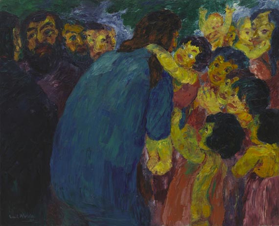 Illustration for: Emil Nolde, Christus und die Kinder (Christ and the Children), 1910, oil on canvas, Museum of Modern Art, New York. © Nolde Stiftung Seebüll