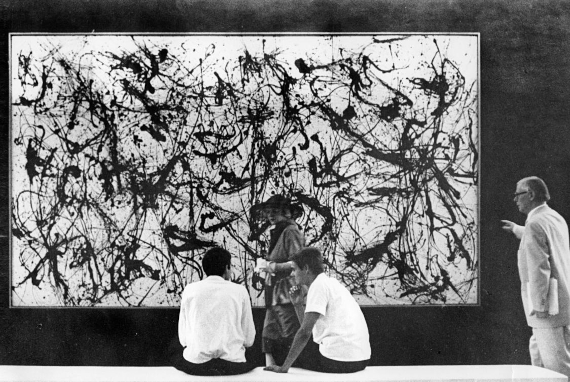 Illustration  for: Exhibition view: Documenta II, 1959, Jackson Pollock, Number 32 (1950). &copy; Pollock-Krasner Foundation, New York / VG Bild-Kunst, Bonn 2026