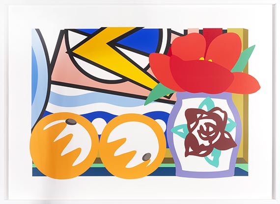 Tom Wesselmann - Still Life with Lichtenstein and Two Oranges - Frame image